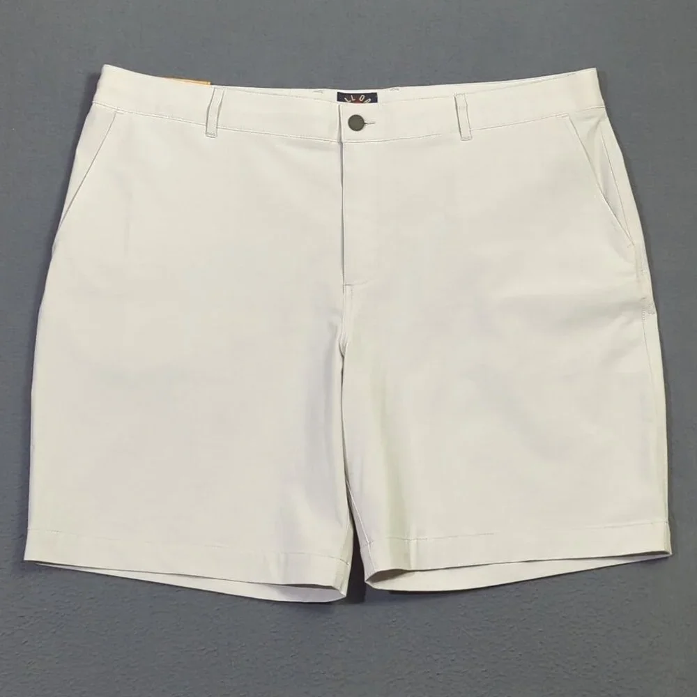 Faherty Shorts Men's 42 Gray All Day Shorts Flat Front Drawstrings NWT